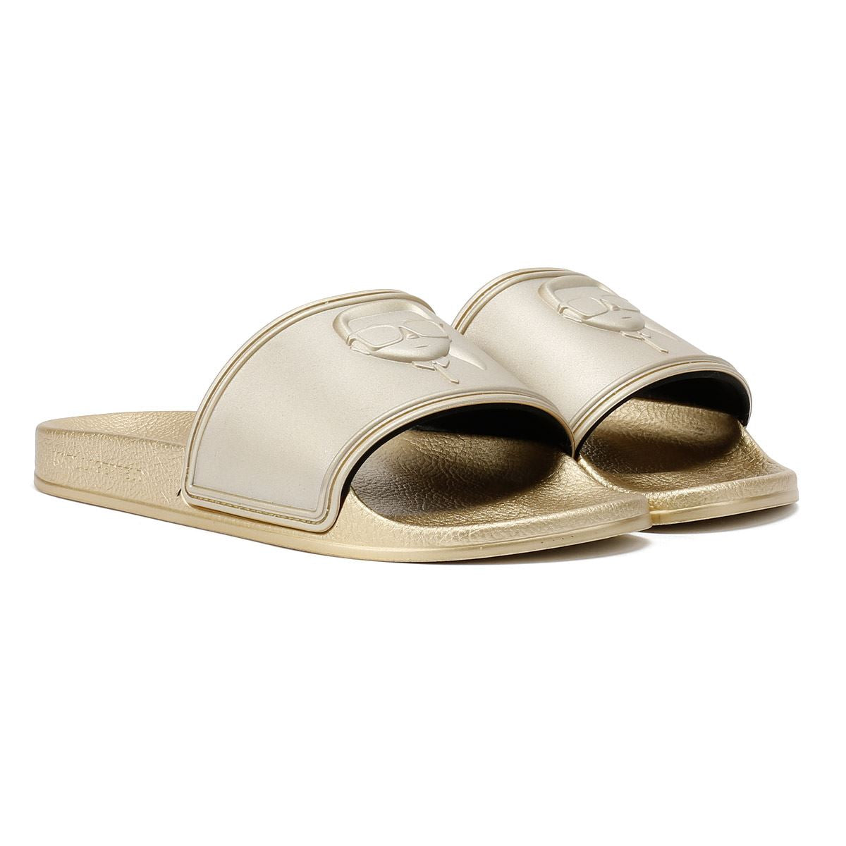 Karl Lagerfeld Kondo 2.0 Karl NFT Women's Gold Slides