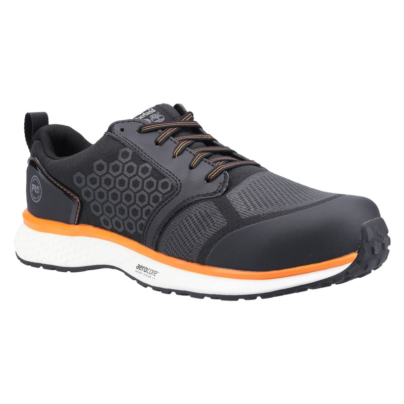 Timberland Pro Reaxion Synthetic Black/Orange Safety Sneakers