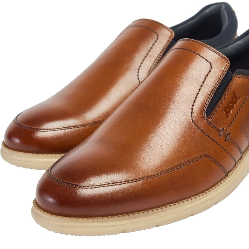 Pod Holden Leather/Textile Men's Cognac Sneakers