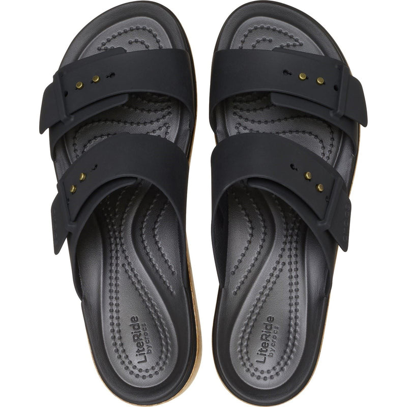 Crocs Brooklyn Buckle Women's Black Sandals