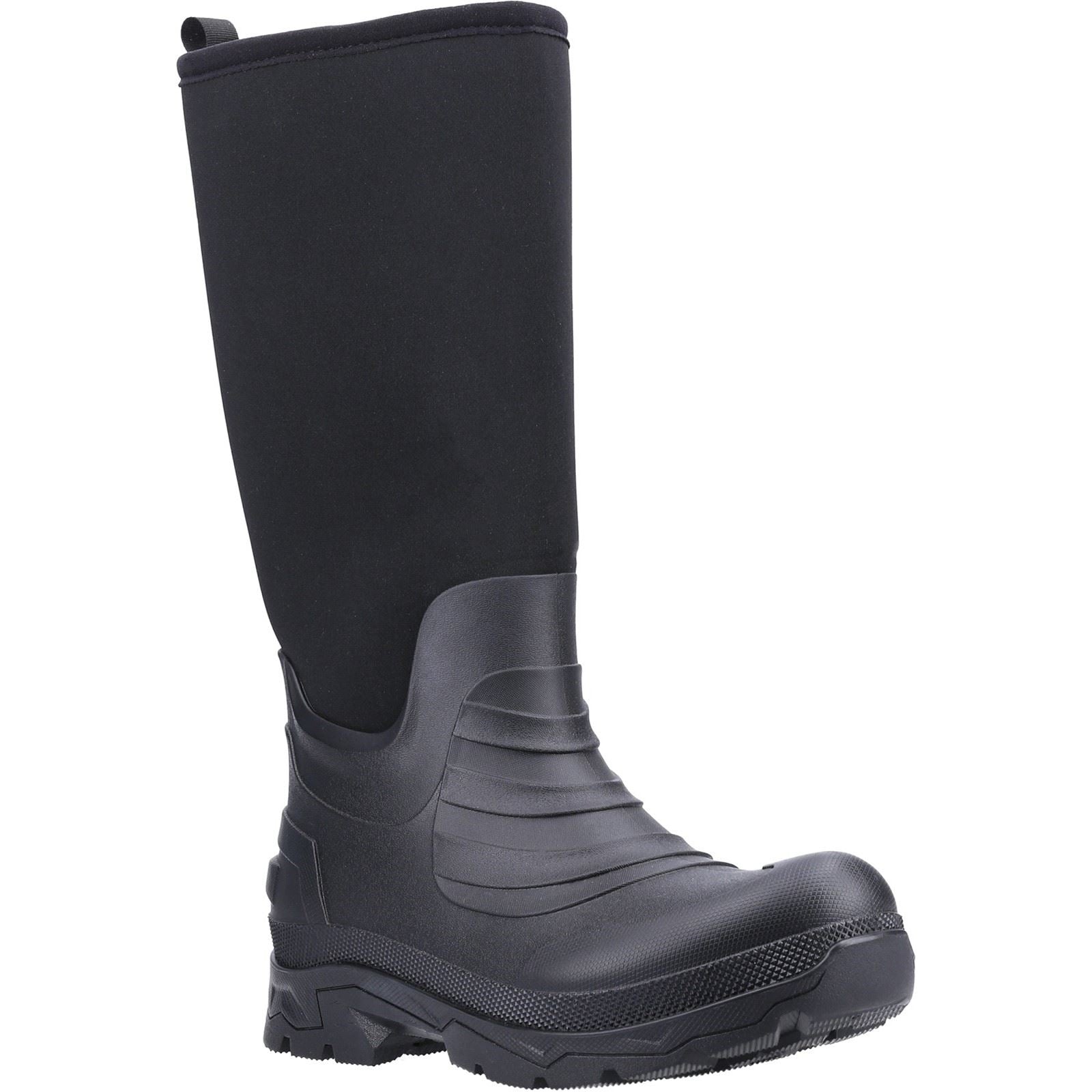 Cotswold Kenwood TPR+Neoprene Black Wellington Boots