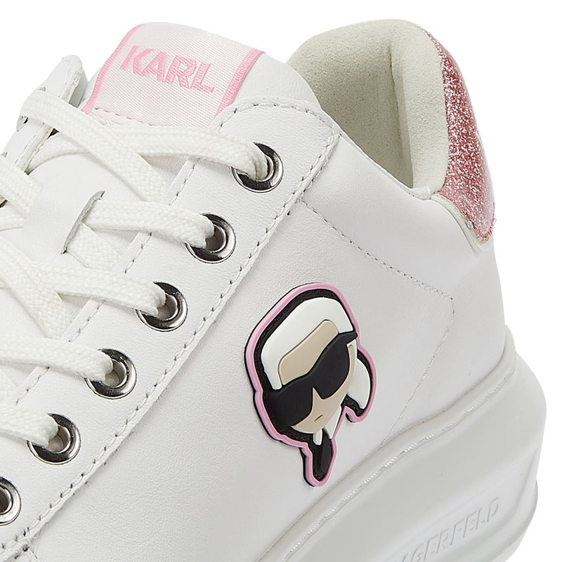 Karl Lagerfeld Kapri NFT LO Lace Women's White/Pink Sneakers