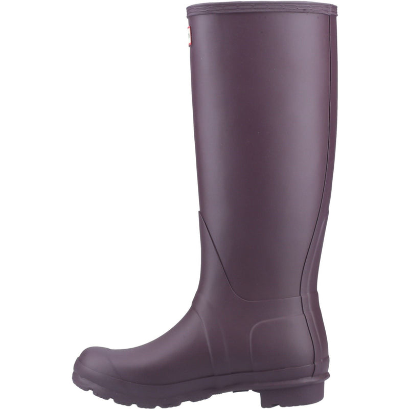 Hunter Original Tall Rubber Women's Black/Grape Wellington Boots