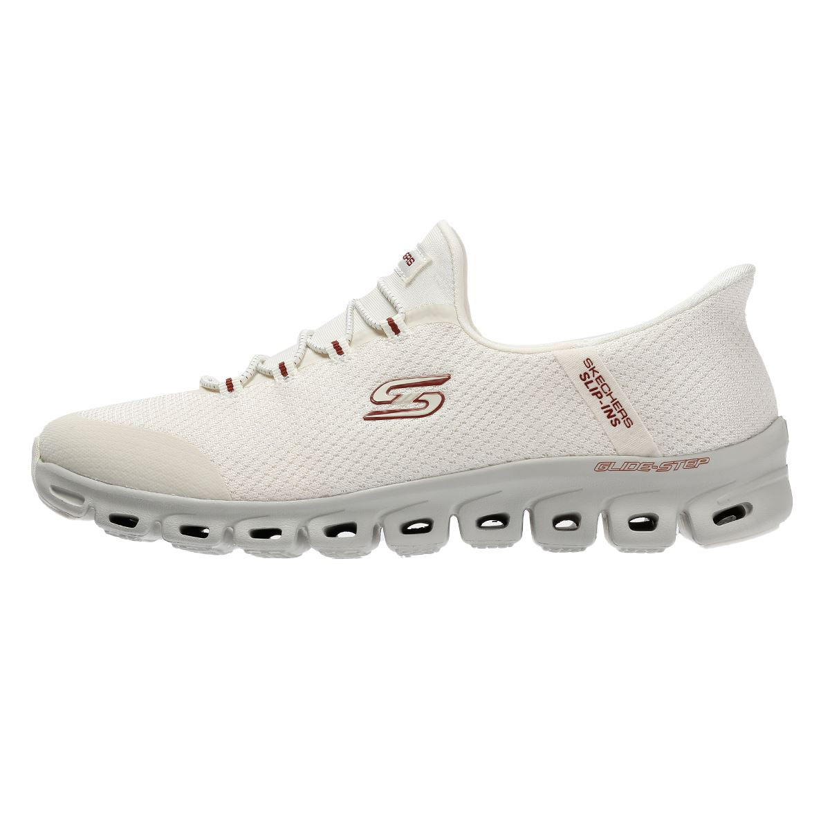 Skechers Slip-Ins Glide Step Vibey Mesh Women's White Sneakers
