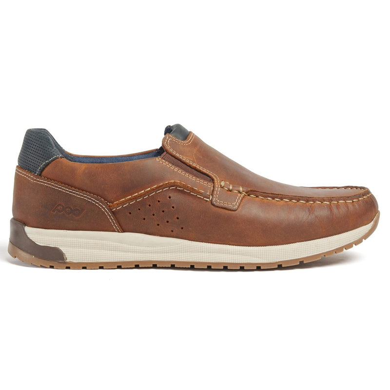 Pod Sean Leather Men's Tan Boat Shoes