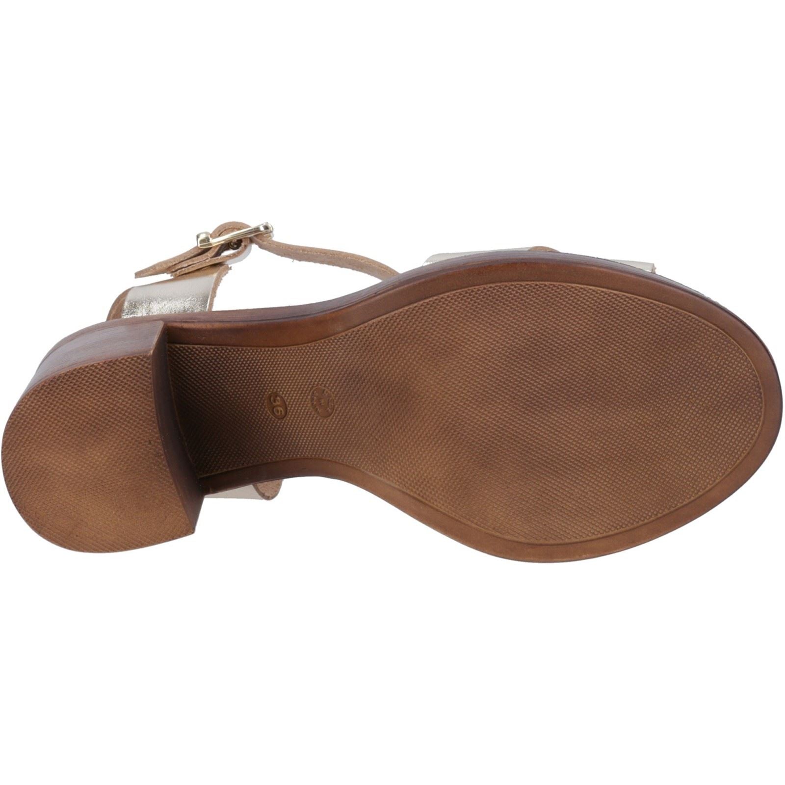 Hush Puppies Georgia Leather Women's Gold Heels