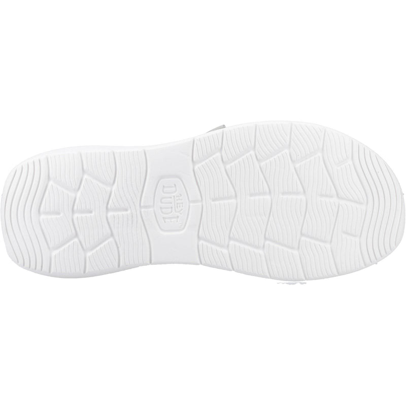 HEYDUDE Wendy COMF Leather Women's Grey/Snake Moccasins Shoes