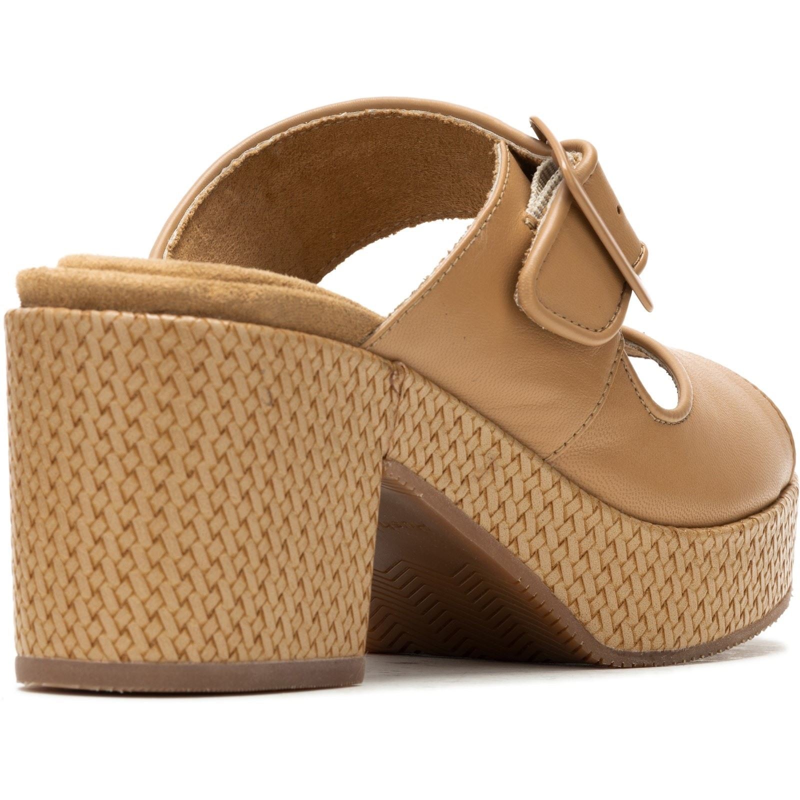 Hush Puppies Poppy Leather Women's Tan Heels