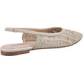 Hush Puppies Dalia Woven Leather Women's Cream Flats