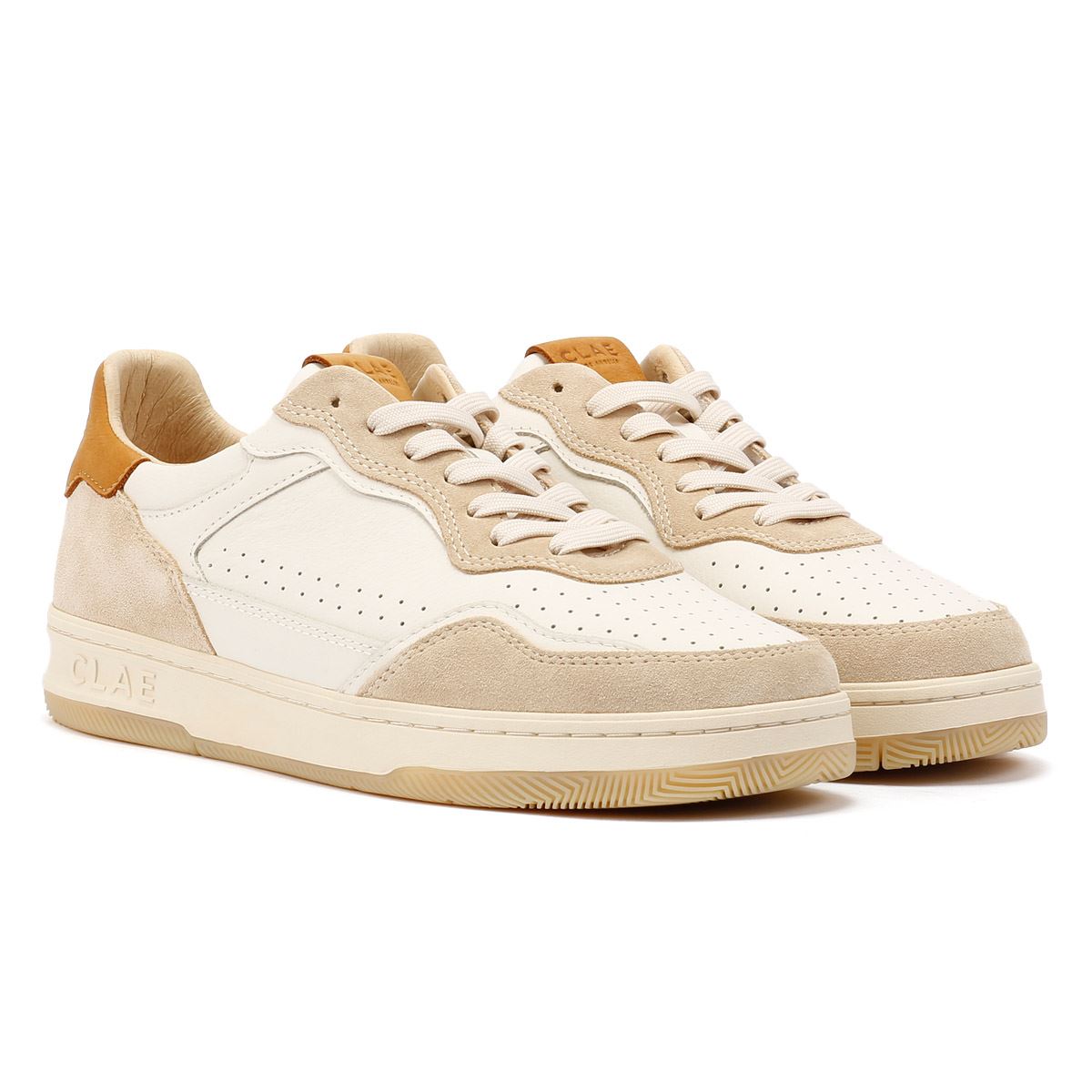 Clae Haywood Men's Fog Leather Safari Sneakers