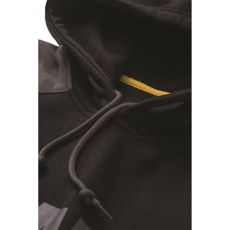 Caterpillar Raglan Cotton Men's Black Hooded Sweatshirt