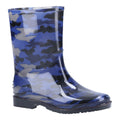Cotswold PVC Jnr PVC Girls's Navy Camo Wellington Boots