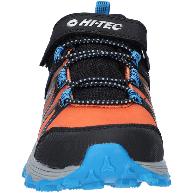 Hi-Tec SCRAPPY LOW WP JR Synthetic Black/Blue Danube/Flame Hiking Boots