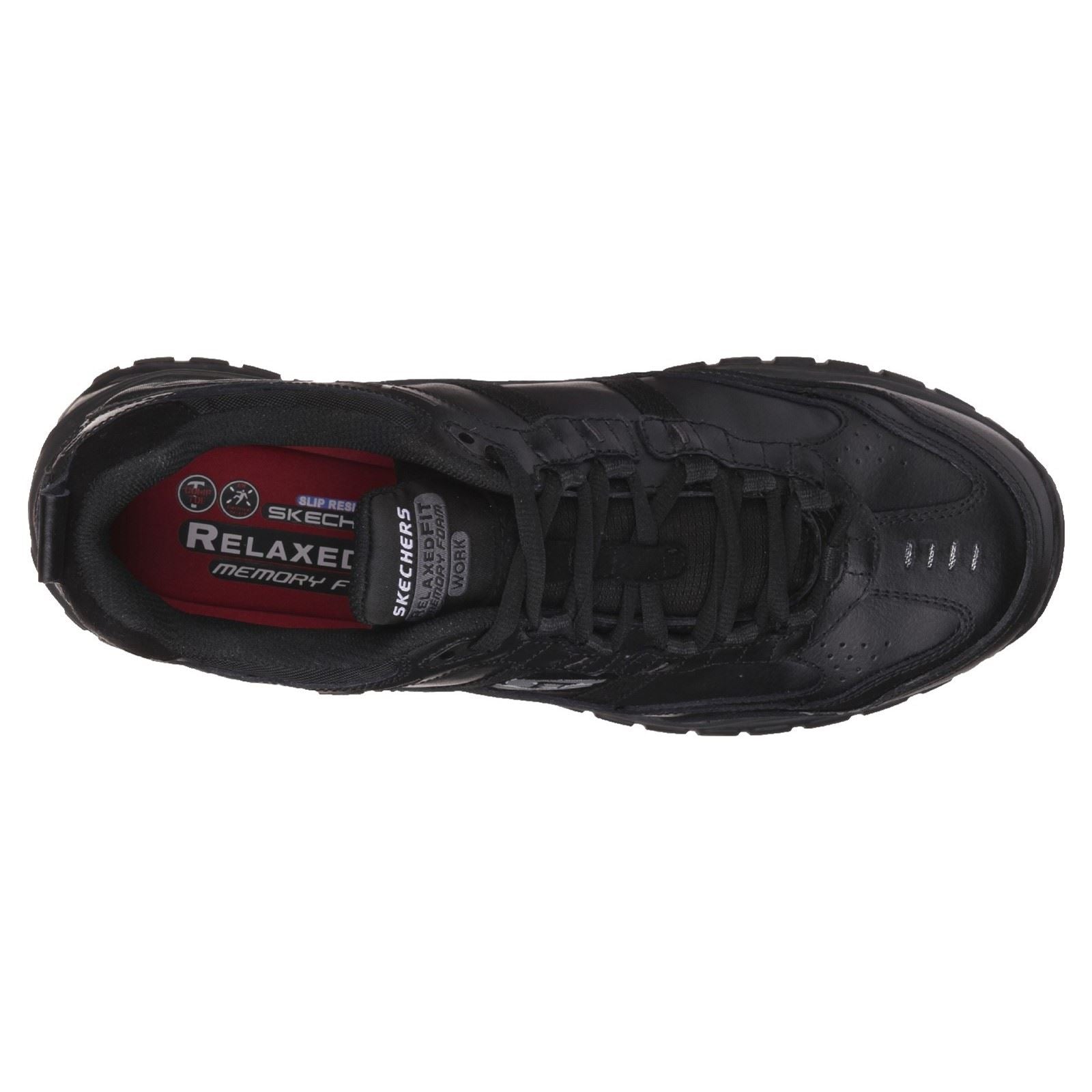 Skechers Workwear Soft Stride - Grinnell Suede Men's Black Safety Sneakers