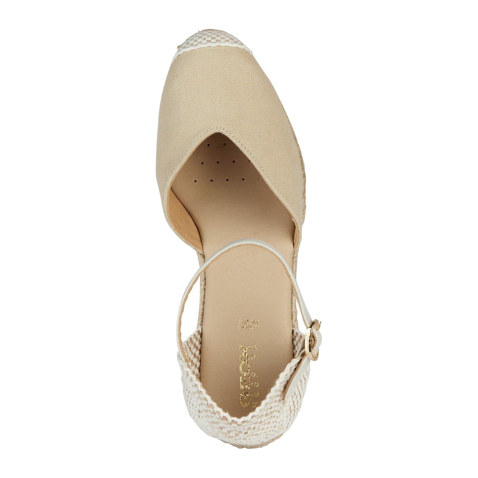 Geox D GELSA Textile Women's Light Sand Sandals