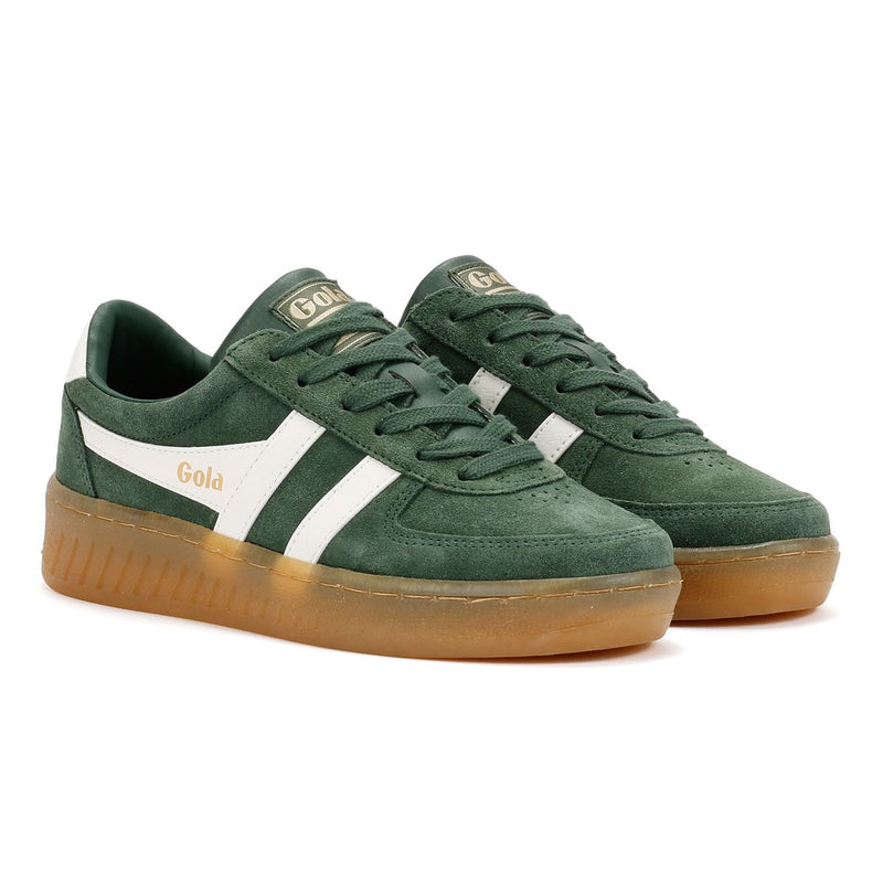 Gola Grandslam Suede Women's Evergreen/Off White Sneakers