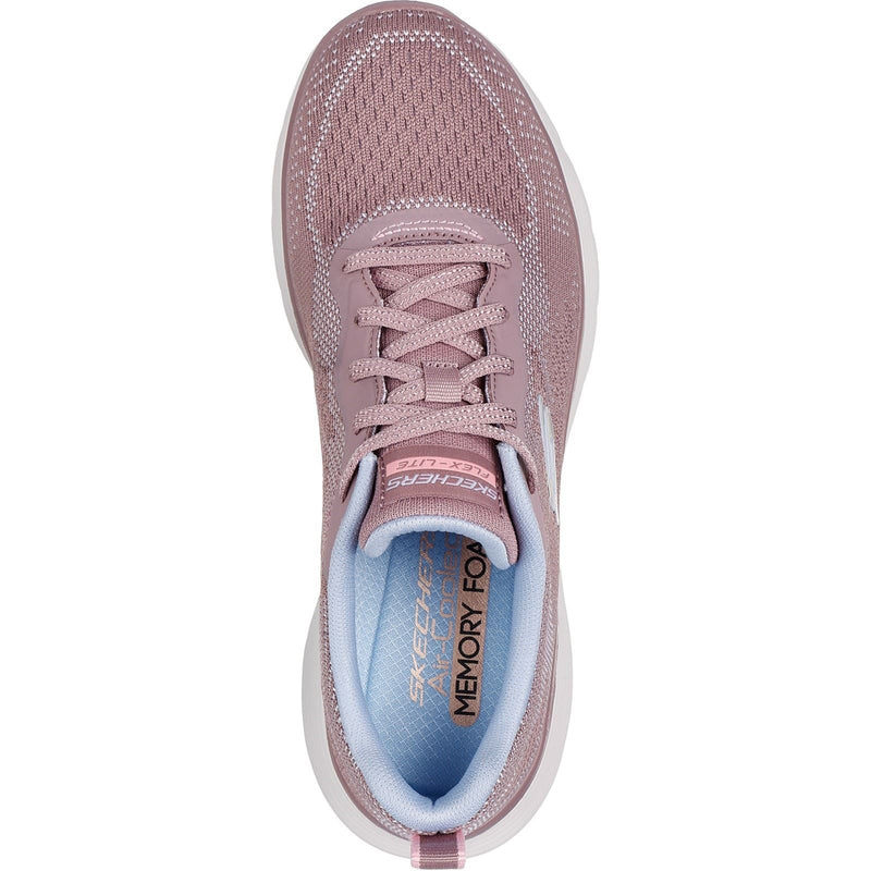 Skechers Flex Appeal 5.0 Cruising Thru Textile Women's Mauve/Light Blue Sneakers