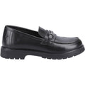 Hush Puppies Lydia Senior Leather Girls's Black Loafers