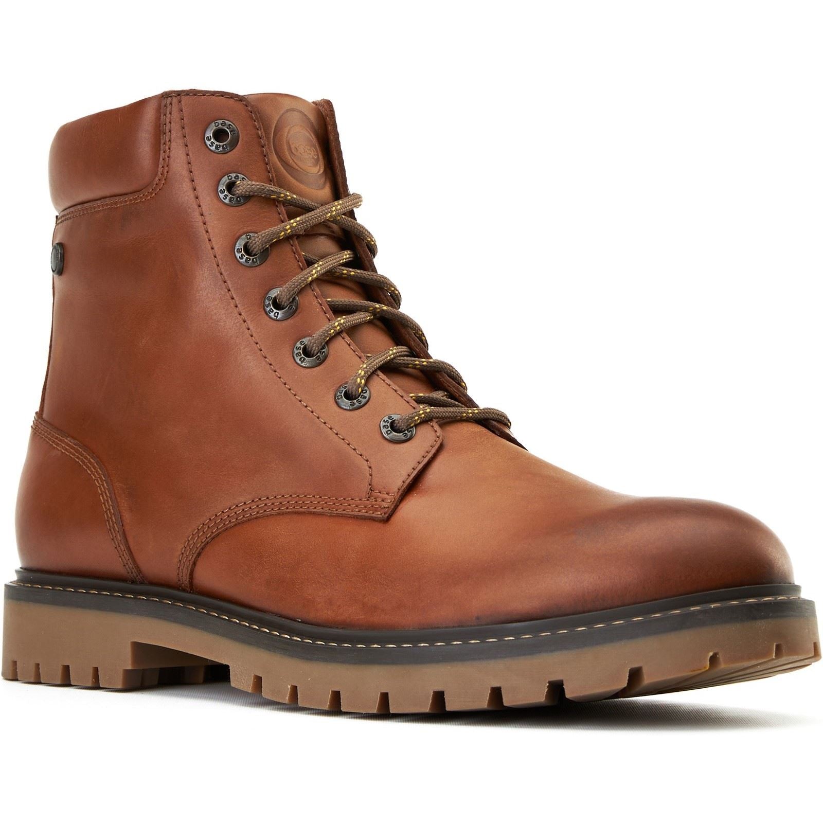 Base London Nickel Leather Men's Tan Ankle Boots
