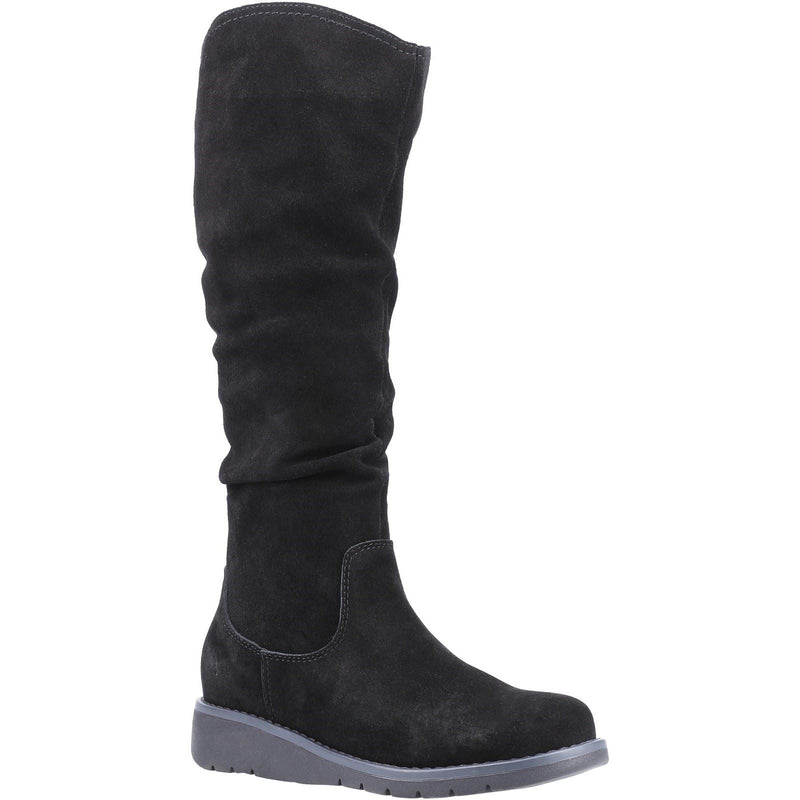 Hush Puppies Lucinda Suede Women's Black Boots