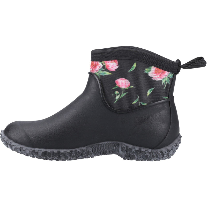 Muck Boots Muckster II Ankle Rubber Black/Roses Wellington Boots