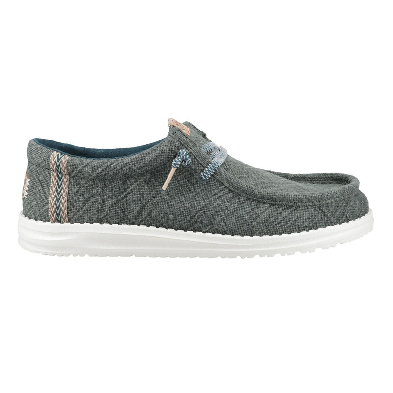 HEYDUDE Wally Jute Jute Men's Sea Green Moccasins Shoes