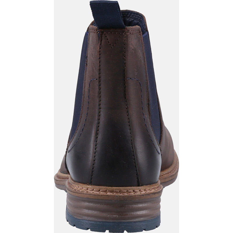 Hush Puppies Justin Chelsea Leather Men's Brown Boots