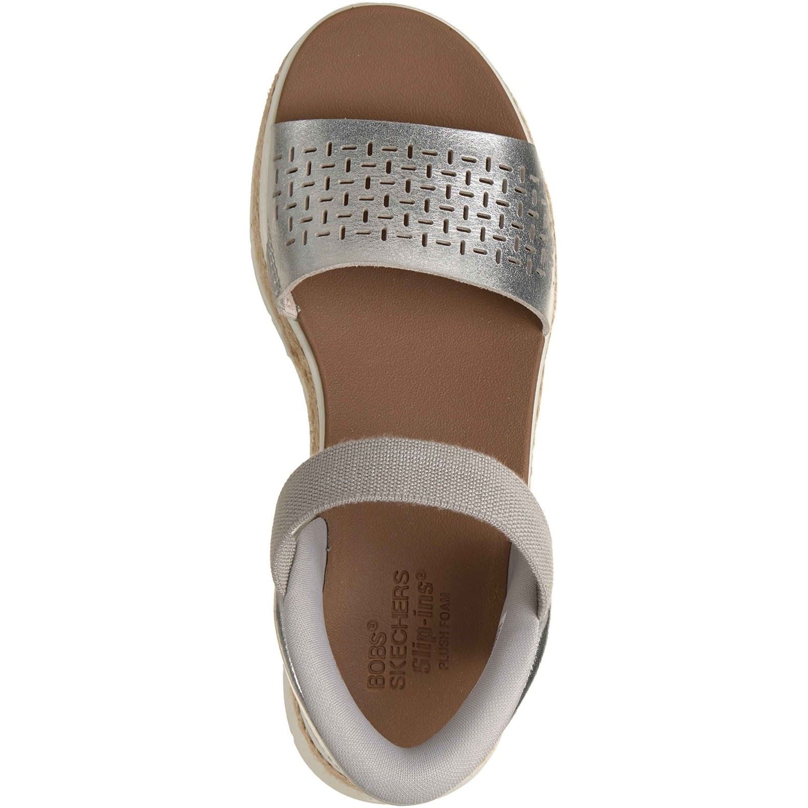 Skechers BOBS Sun Ray Women's Silver Standard Sandals