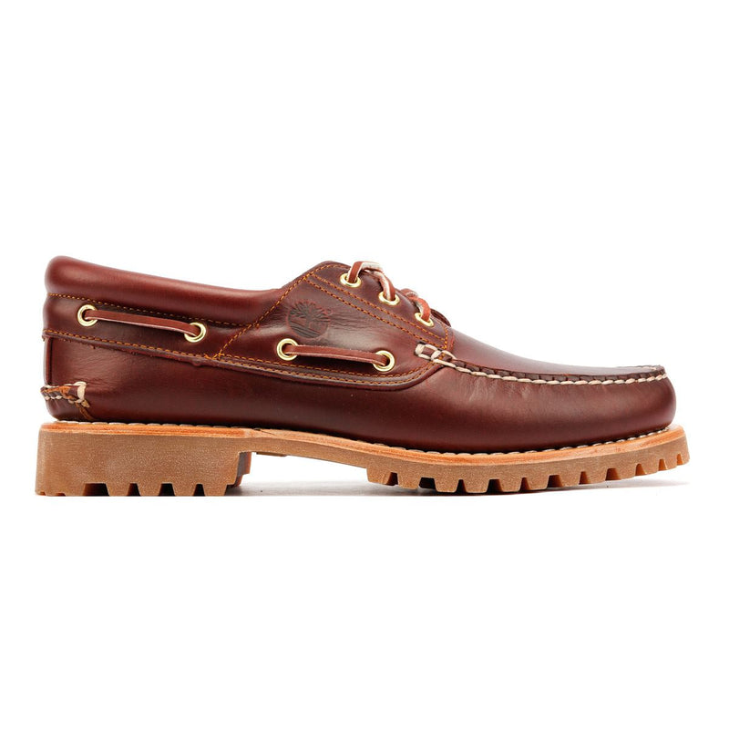 Timberland Authentic 3 Eye Classic Lug Leather Men's Burgundy Boat Shoes