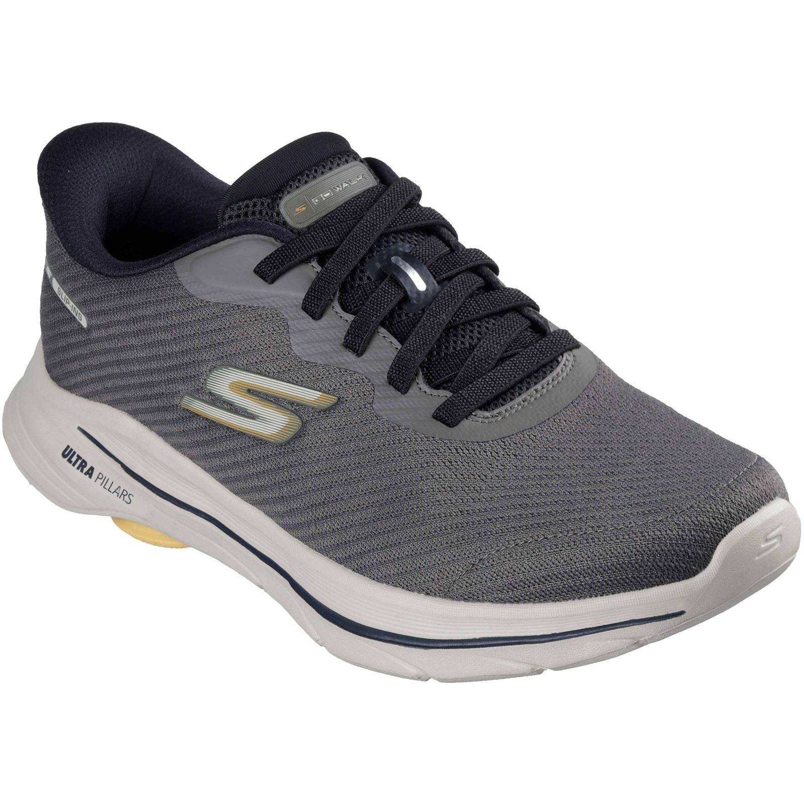 Skechers GO WALK 8 Pate Textile Men's Taupe Standard Sneakers