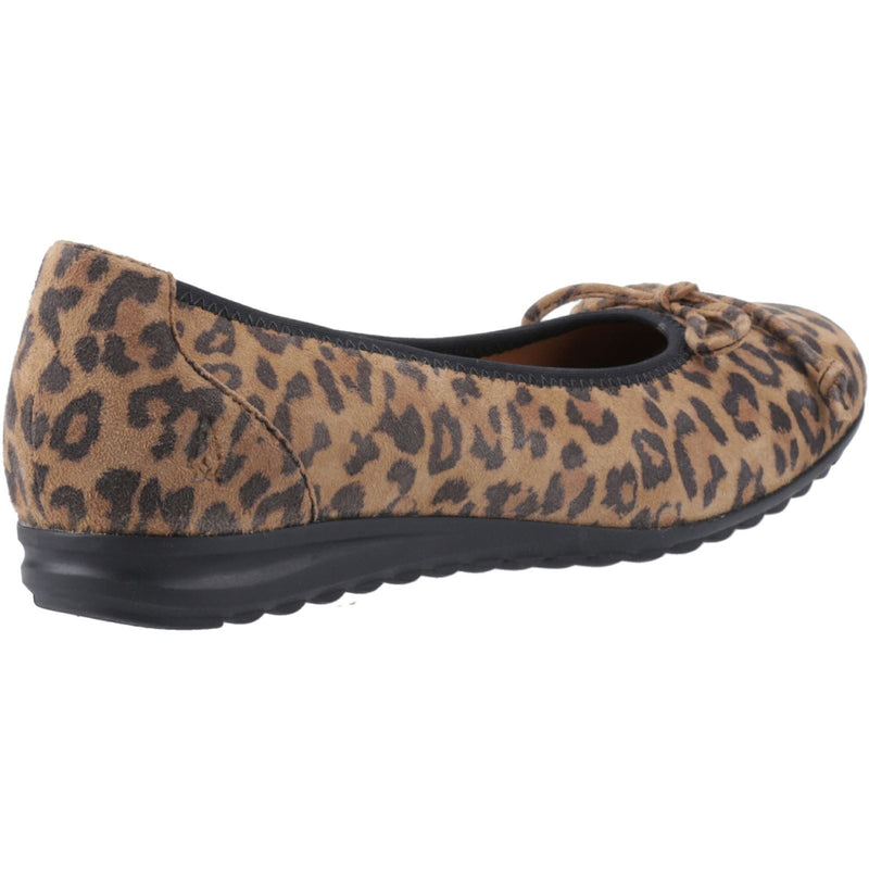Hush Puppies Lucille Leather Women's Leopard Flats