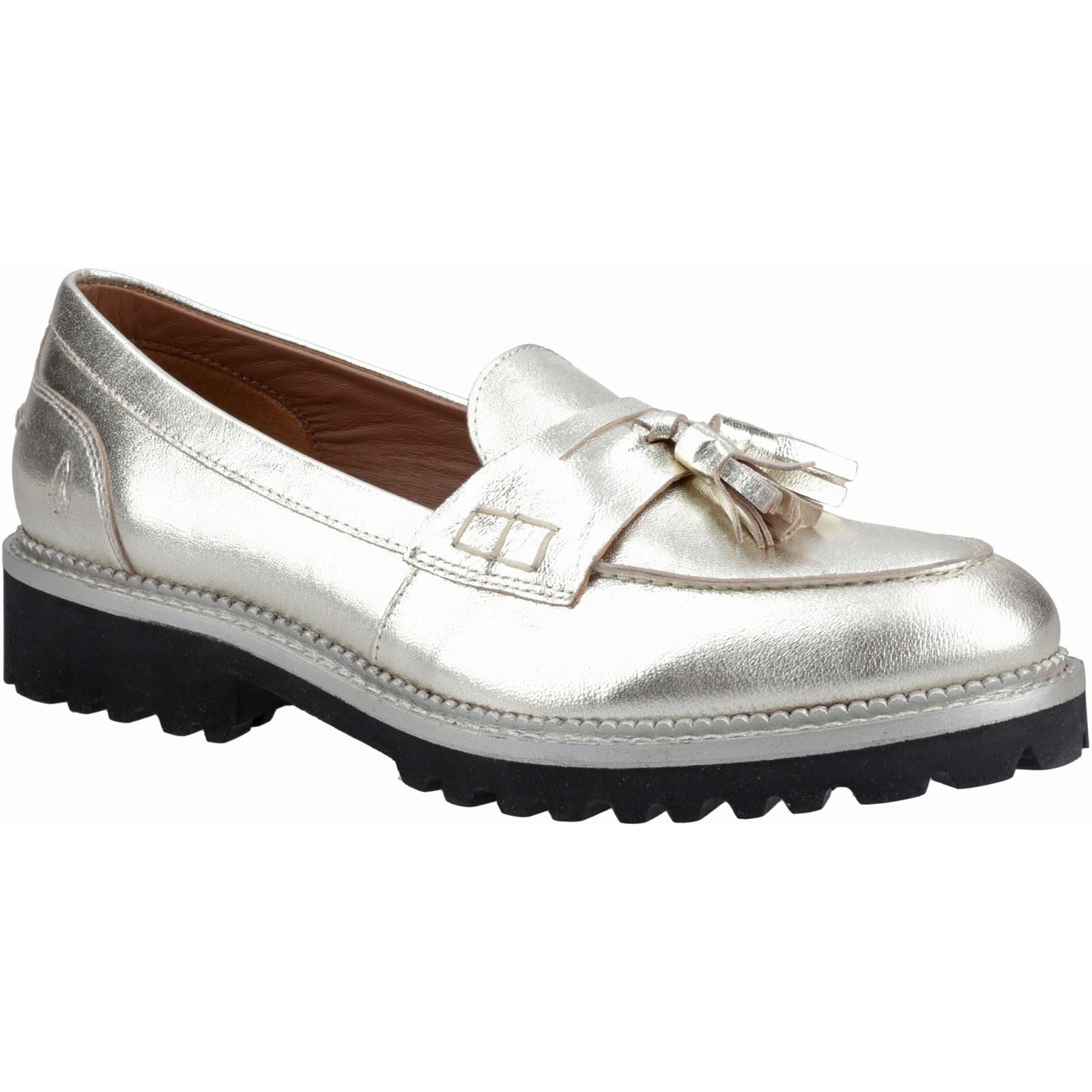Hush Puppies Ginny Loafer Suede Women's Gold Loafers