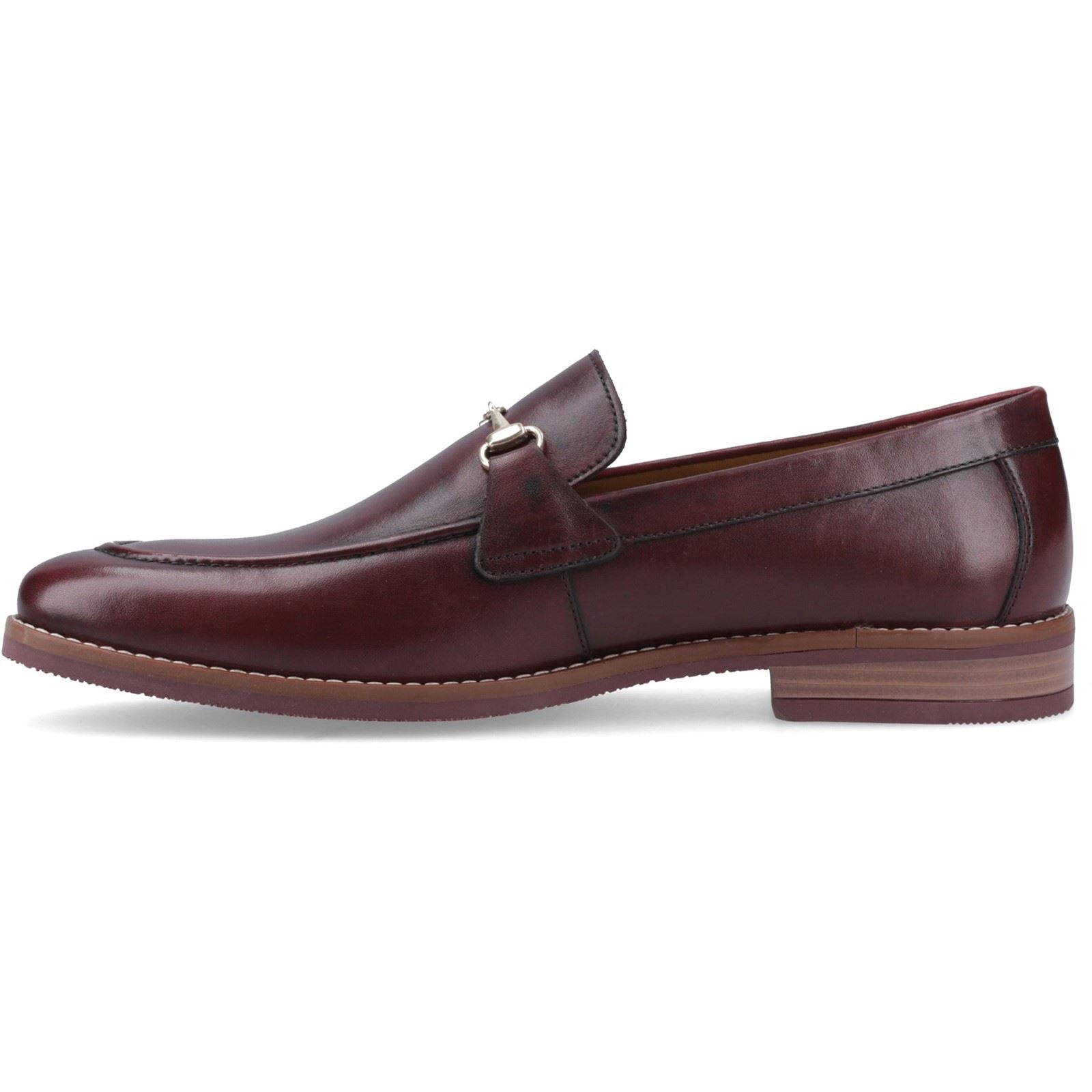 Hush Puppies Moses Leather Men's Bordeaux Loafers