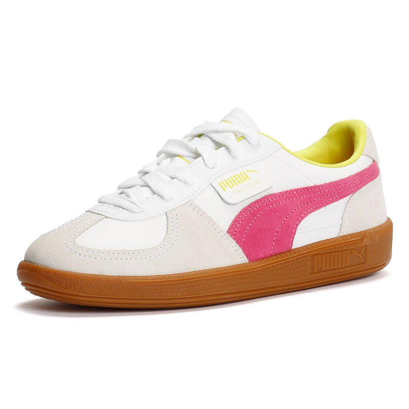 Puma Palermo Leather Women's White/Pink Sneakers