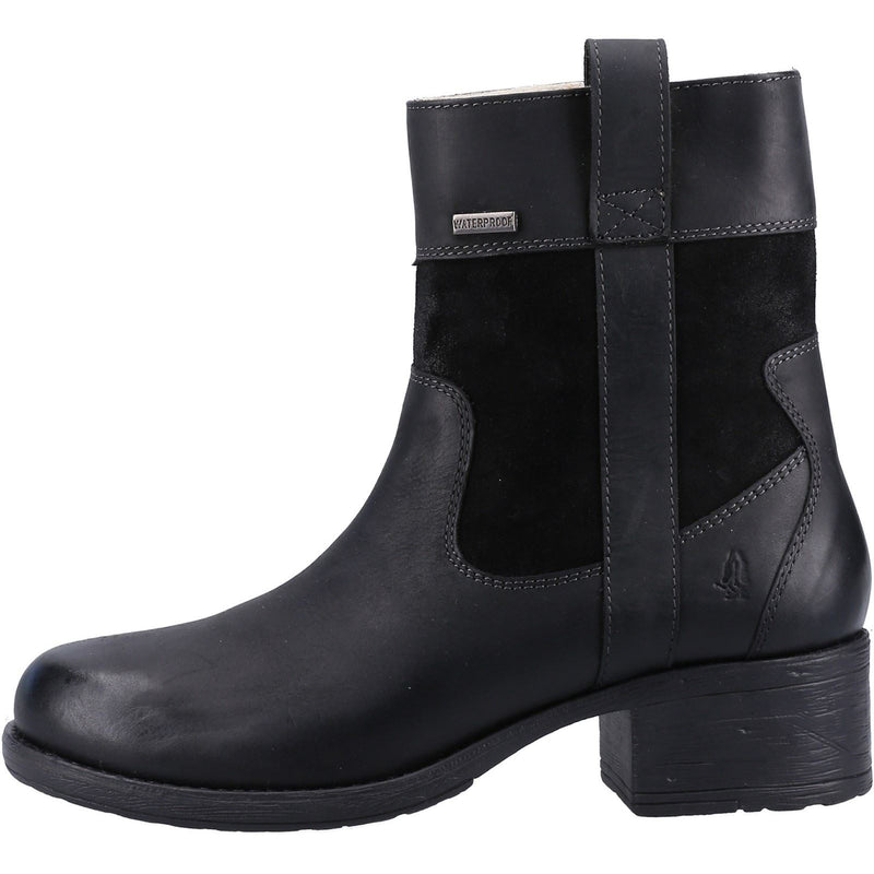 Hush Puppies Saskia Leather Women's Black Boots