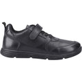 Hush Puppies Alfie Bungee Snr Leather Boys's Black Shoes
