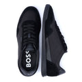 Boss Titanium Men's Black Sneakers
