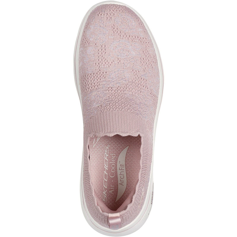 Skechers GO WALK Arch Fit 2.0 Rosa Linda Textile Women's Mauve Sneakers