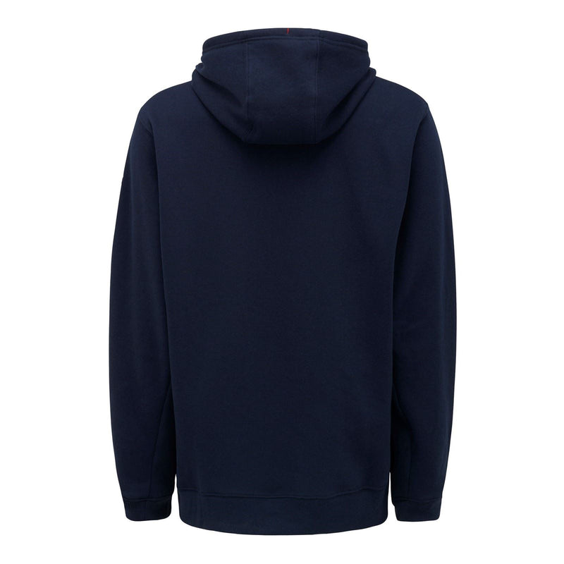 Hard Yakka Brushed Fleece Synthetic Men's Blue Hooded Sweatshirt