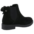 Hush Puppies Maddy Wide Suede Women's Black Boots