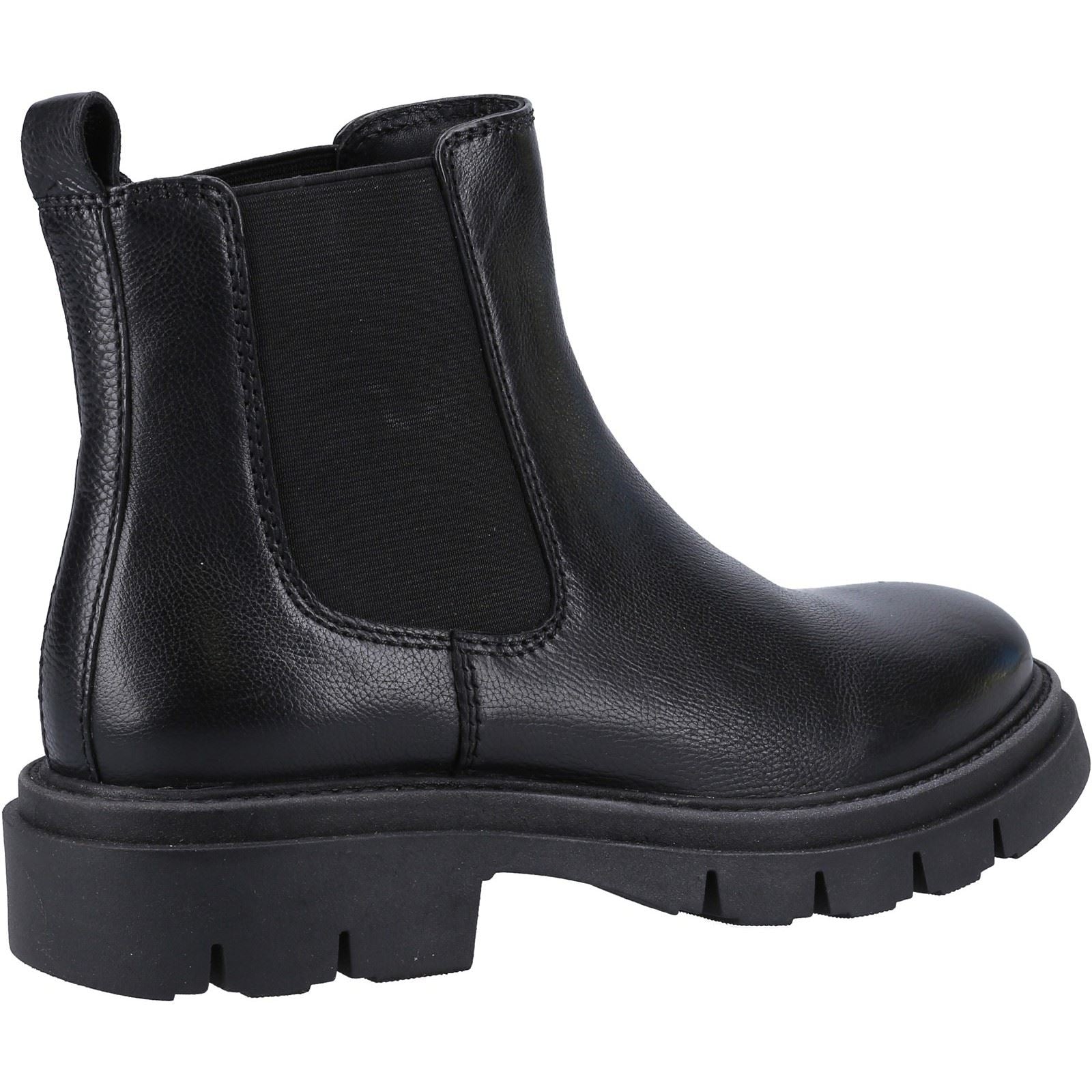 Hush Puppies Raya Chelsea Leather Women's Black Boots