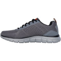 Skechers Track Leshur Synthetic Men's Charcoal/Orange Trainers