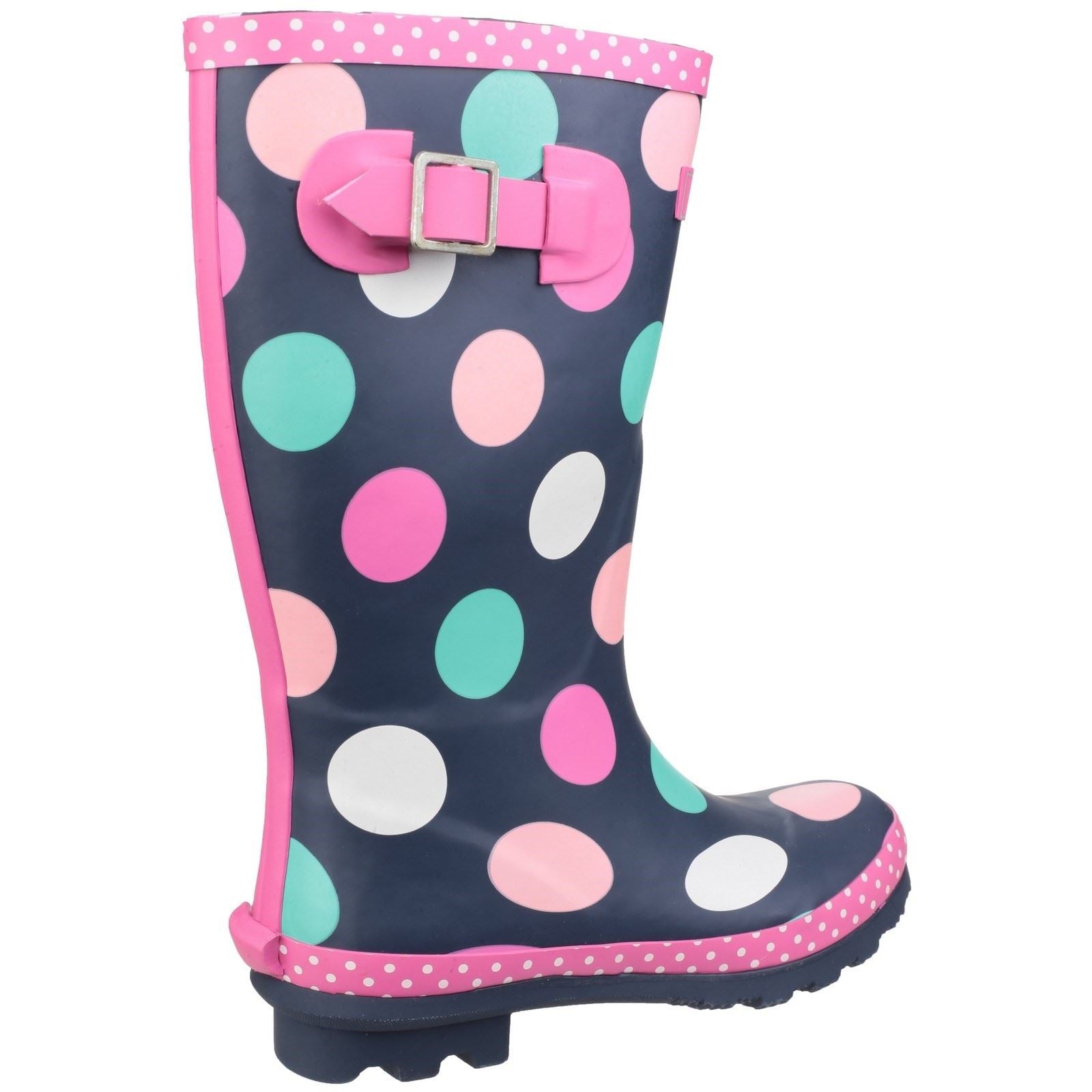 Cotswold Dotty Rubber Multicoloured Wellington Boots