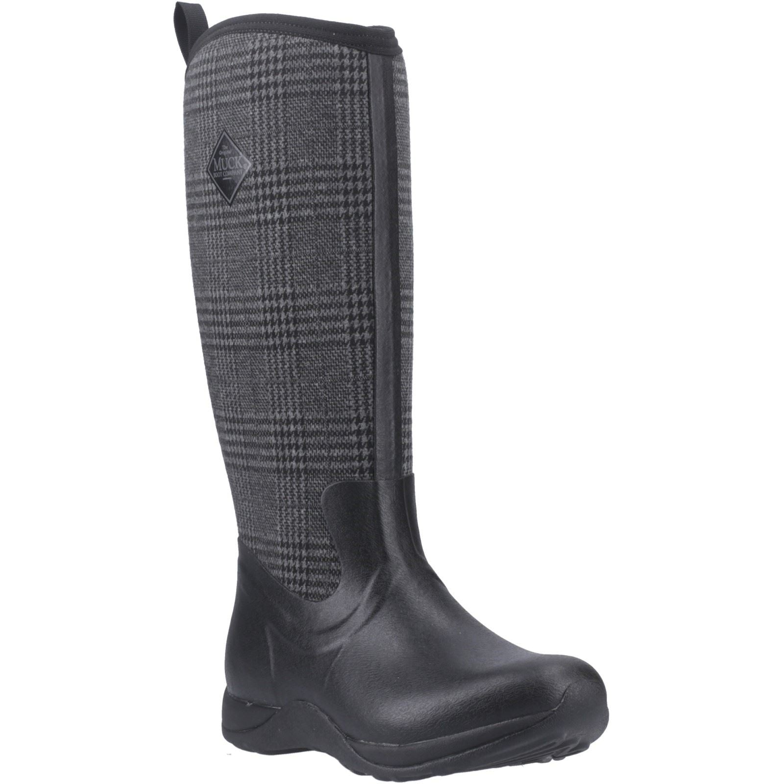 Muck Boots Arctic Adventure Rubber Women's Black/Plaid Winter Knee High Boots