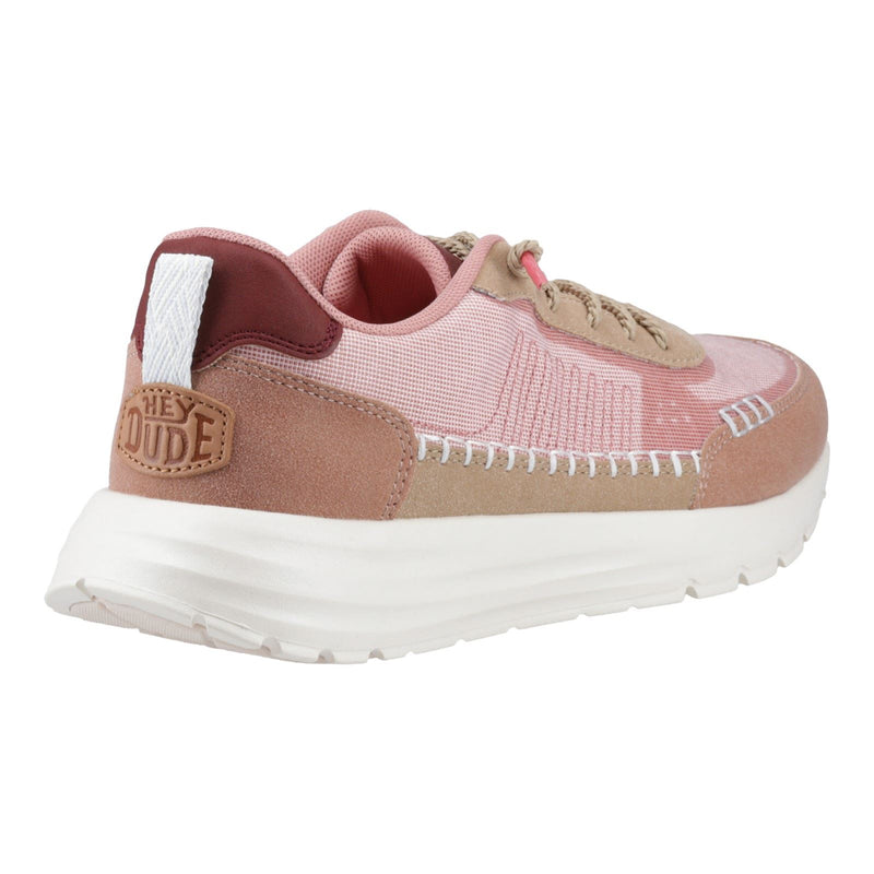 HEYDUDE Sirocco Alta Boho Synthetic Blend Women's Rose Pink Sneakers