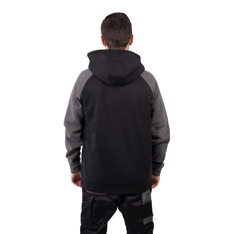 Caterpillar Raglan Cotton Men's Black Hooded Sweatshirt