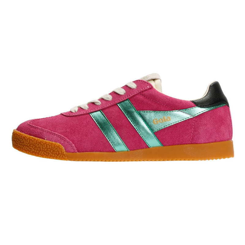Gola Elan Glitz Suede Women's Fuchsia/Emerald/Black Sneakers