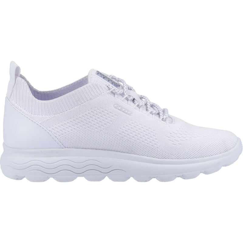 Geox D Spherica A Leather Women's White Sneakers