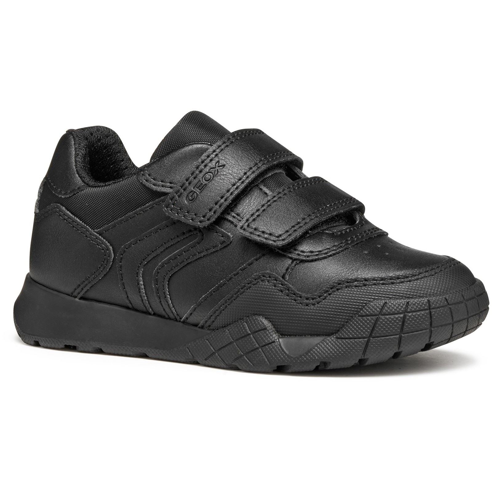 Geox J Rann-E Unisex Kid's Black Trainers