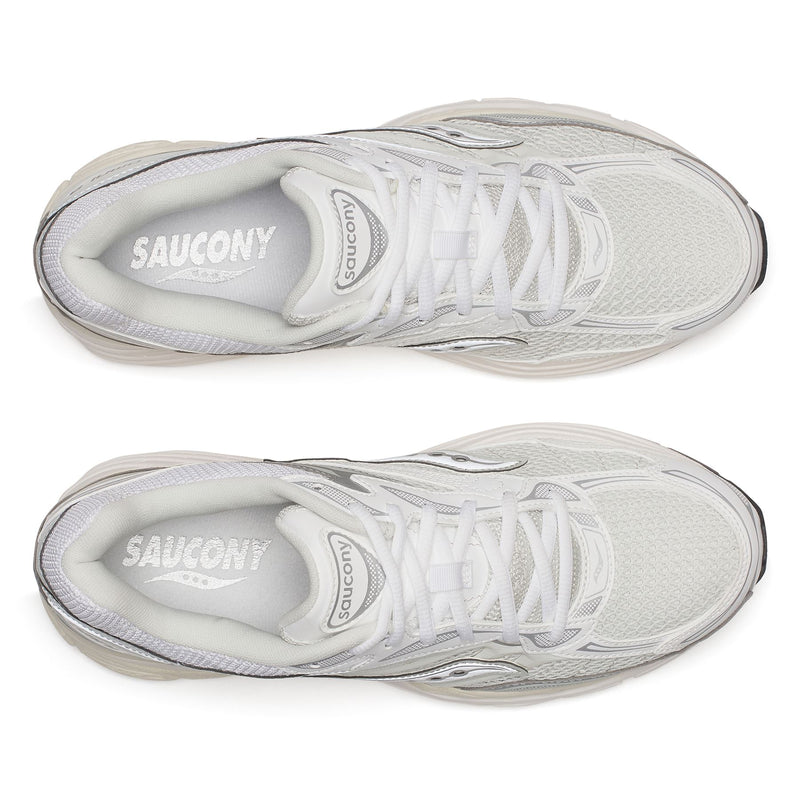 Saucony ProGrid Omni 9 White/Silver Sneakers